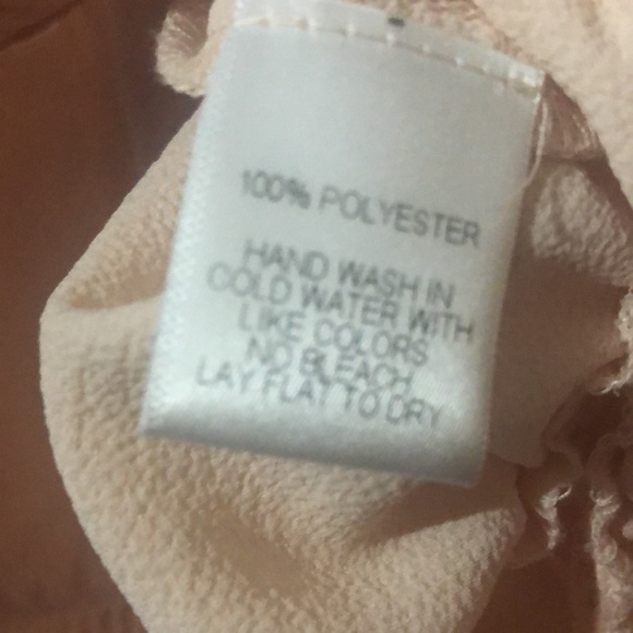 Harlowe & Graham Peach Color High Low Blouse - Picture 6 of 6